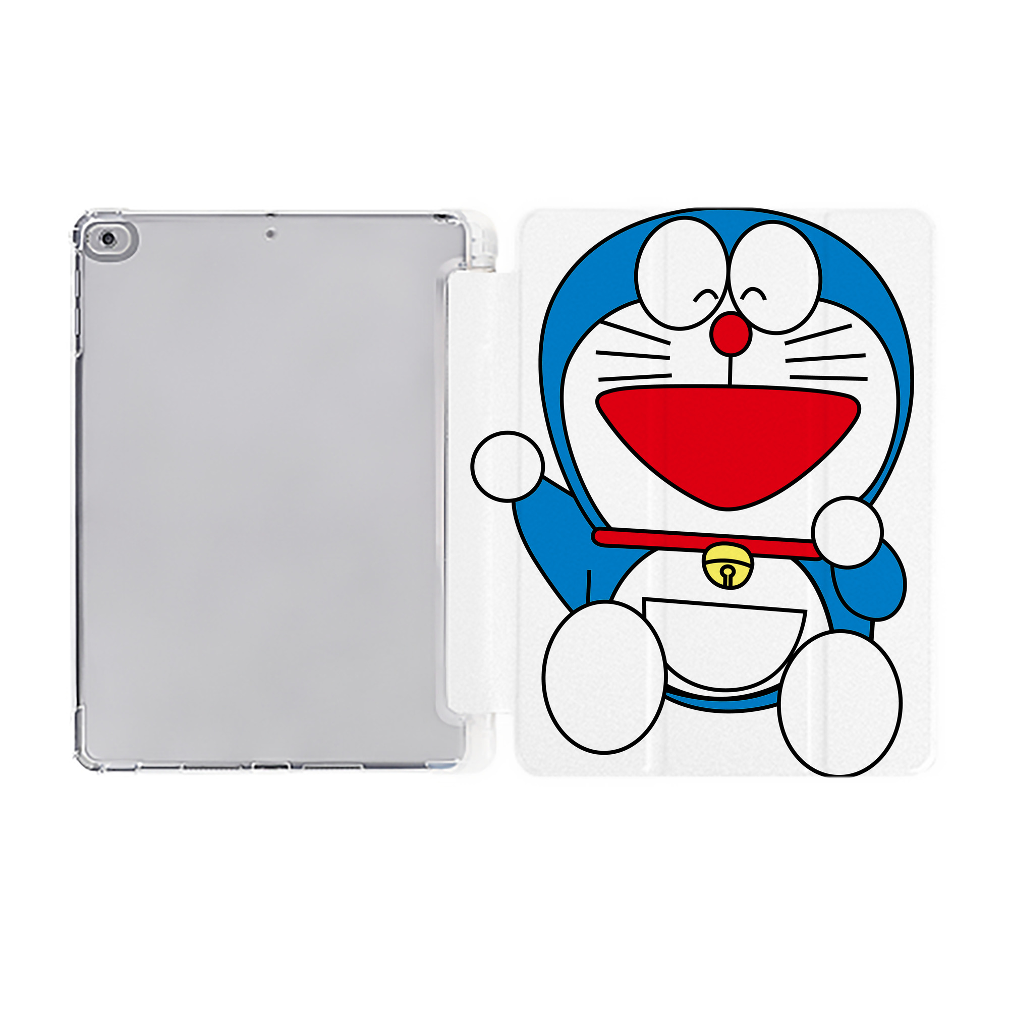 （画像用） ドラえもん Doraemon IPad ケース ペン収納付き 三つ折りスタンド PUレザー×シリコン 対応機種9.5/10.5/10.9インチ